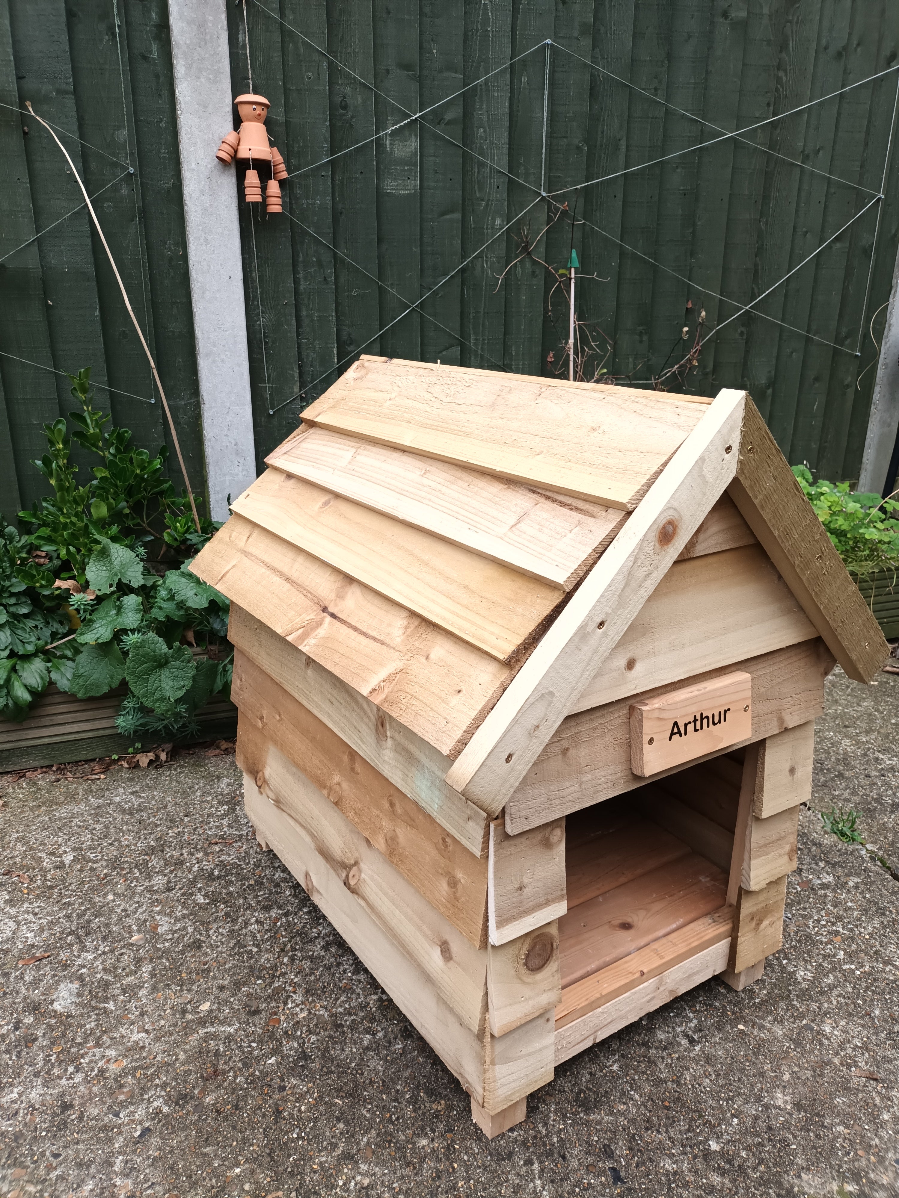 Handmade Bespoke Wooden Personalised Dog Kennel