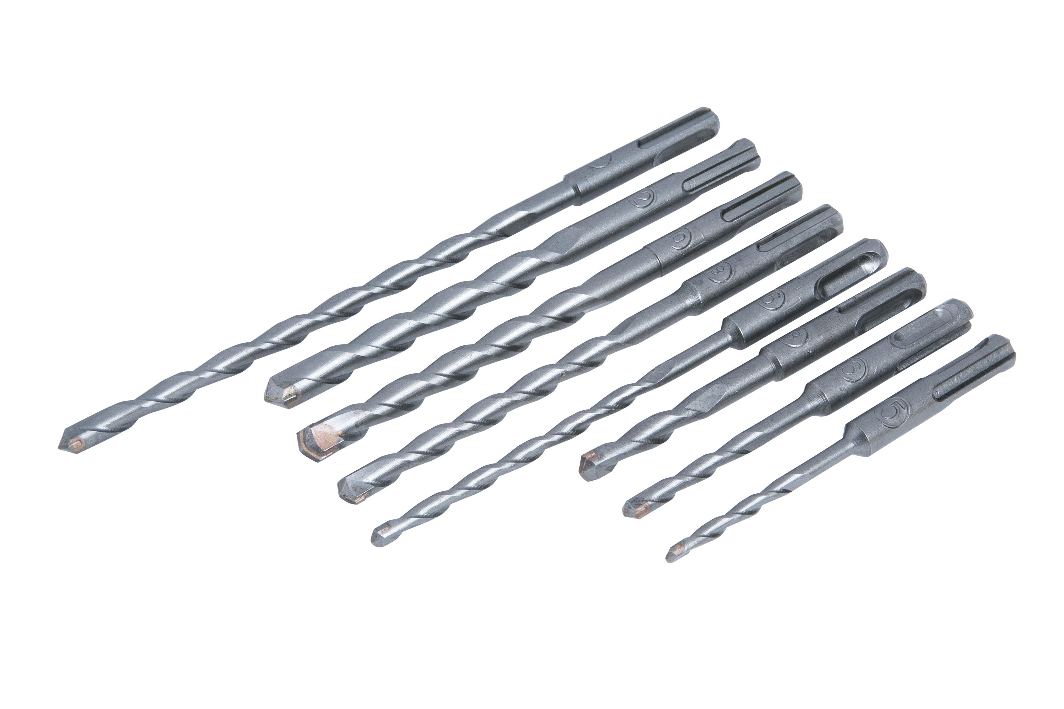 BlueSpot - 8 PCE SDS Plus Drill Bit Set (5-12mm)