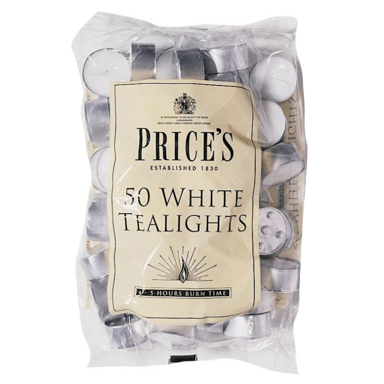 Price's Tea Lights 4.5 Hour Burn 50 Pack