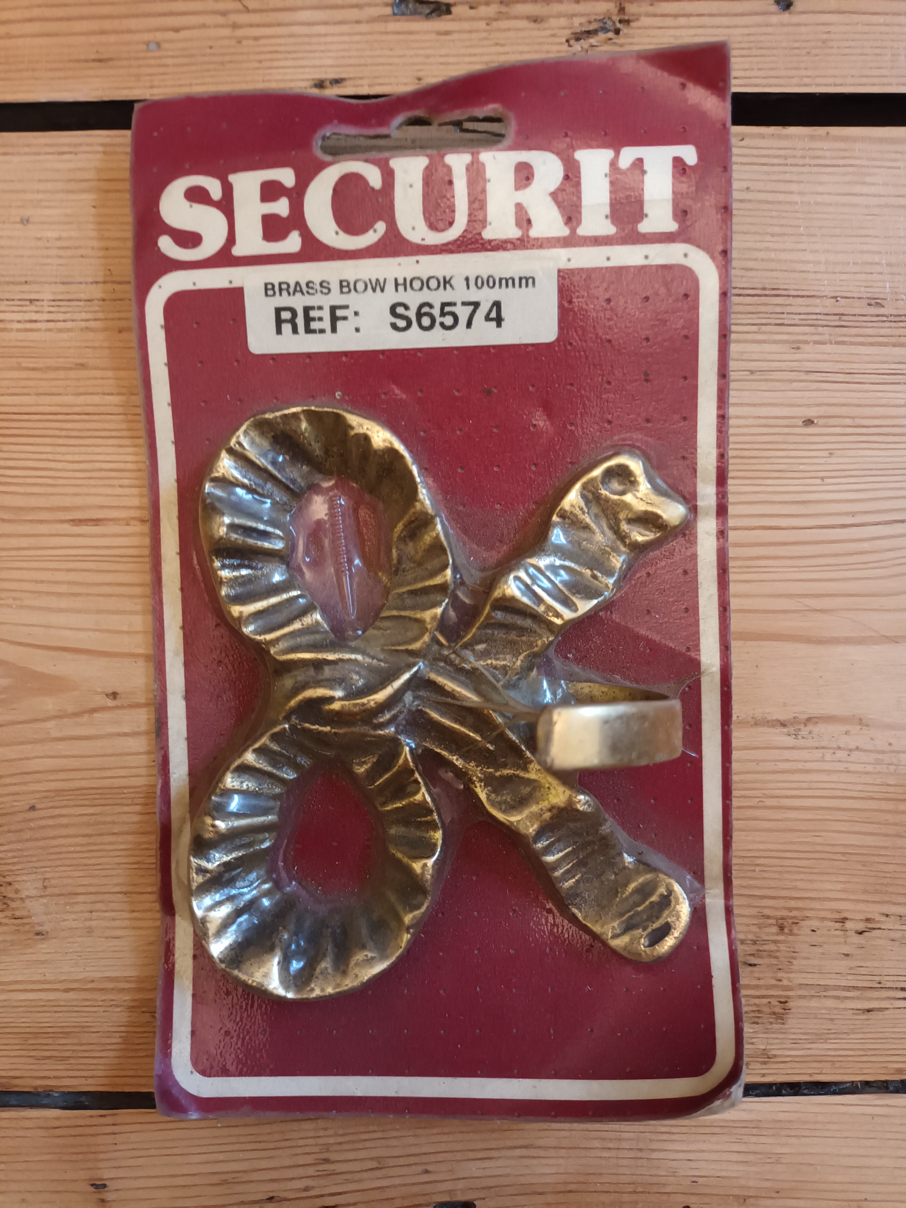 Securit Brass Bow Hook 100mm