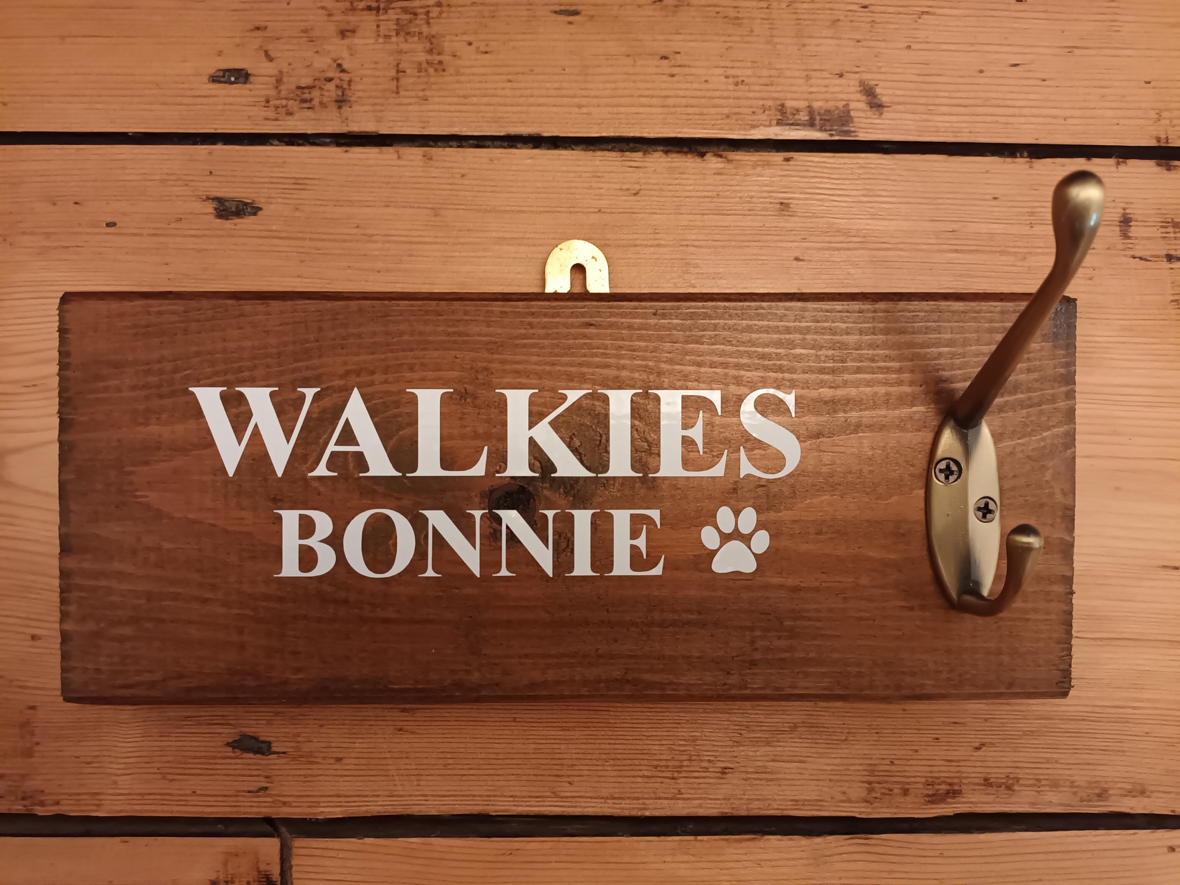 Handmade Personalised 'WALKIES' Signs