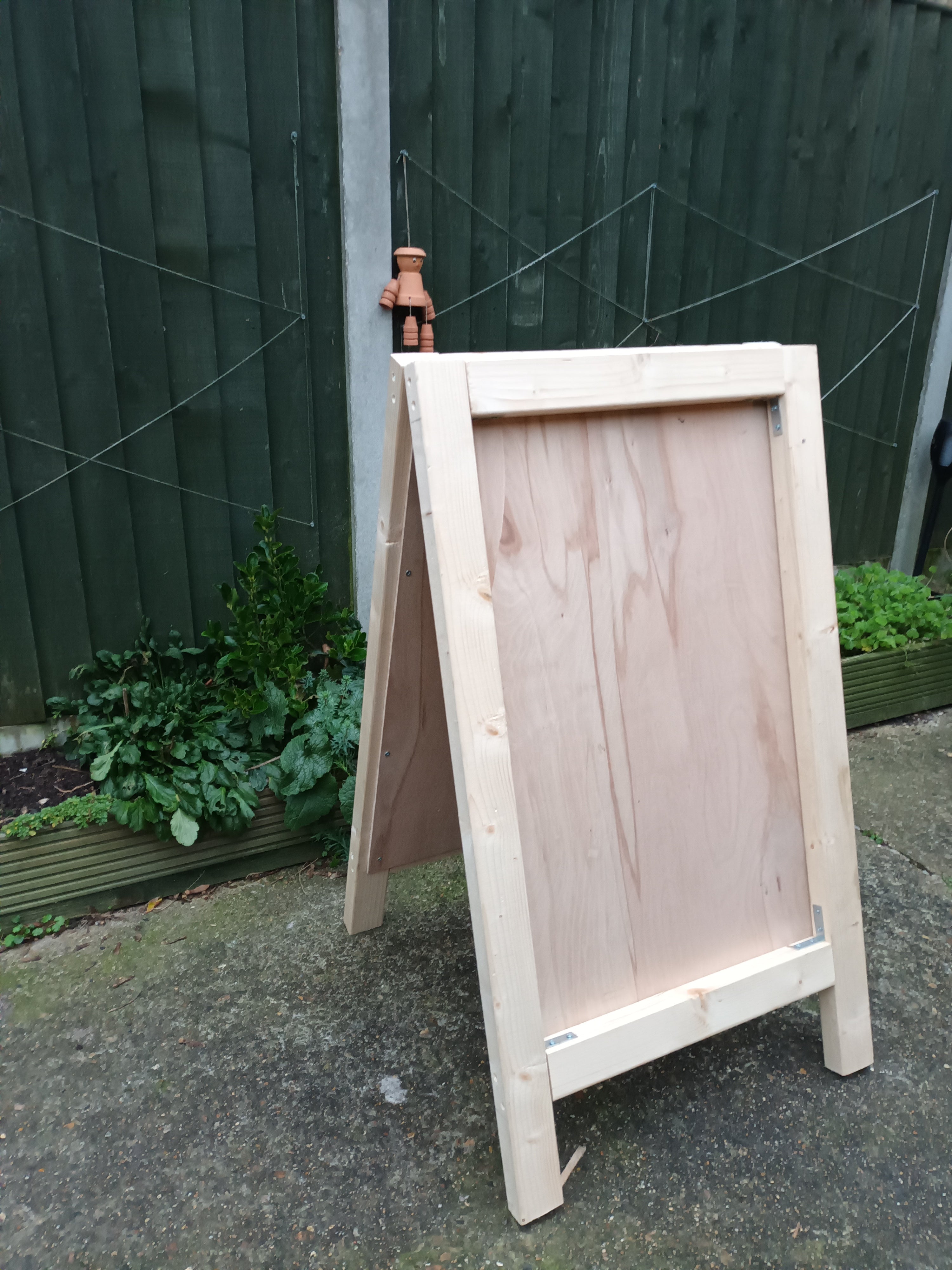 Handmade Wooden Fold Out A-Board