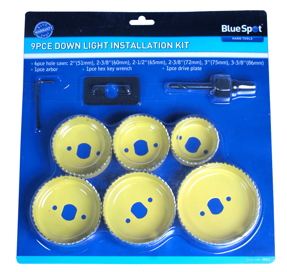 BlueSpot 9 PCE Down Light Installation Kit (20511)