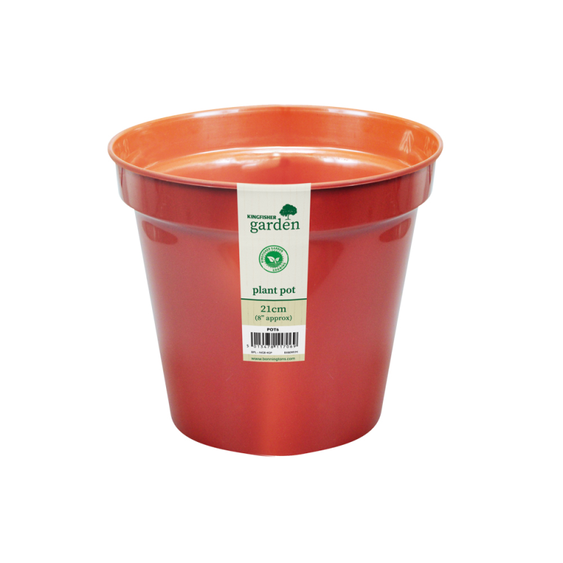 Kingfisher Round Plant Pots - 7.6cm(3")-23cm(9")