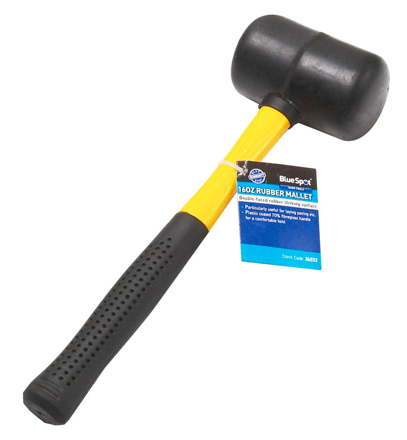 Bluespot Rubber Mallet Fibreglass Shaft - 16oz (450g) (26532)