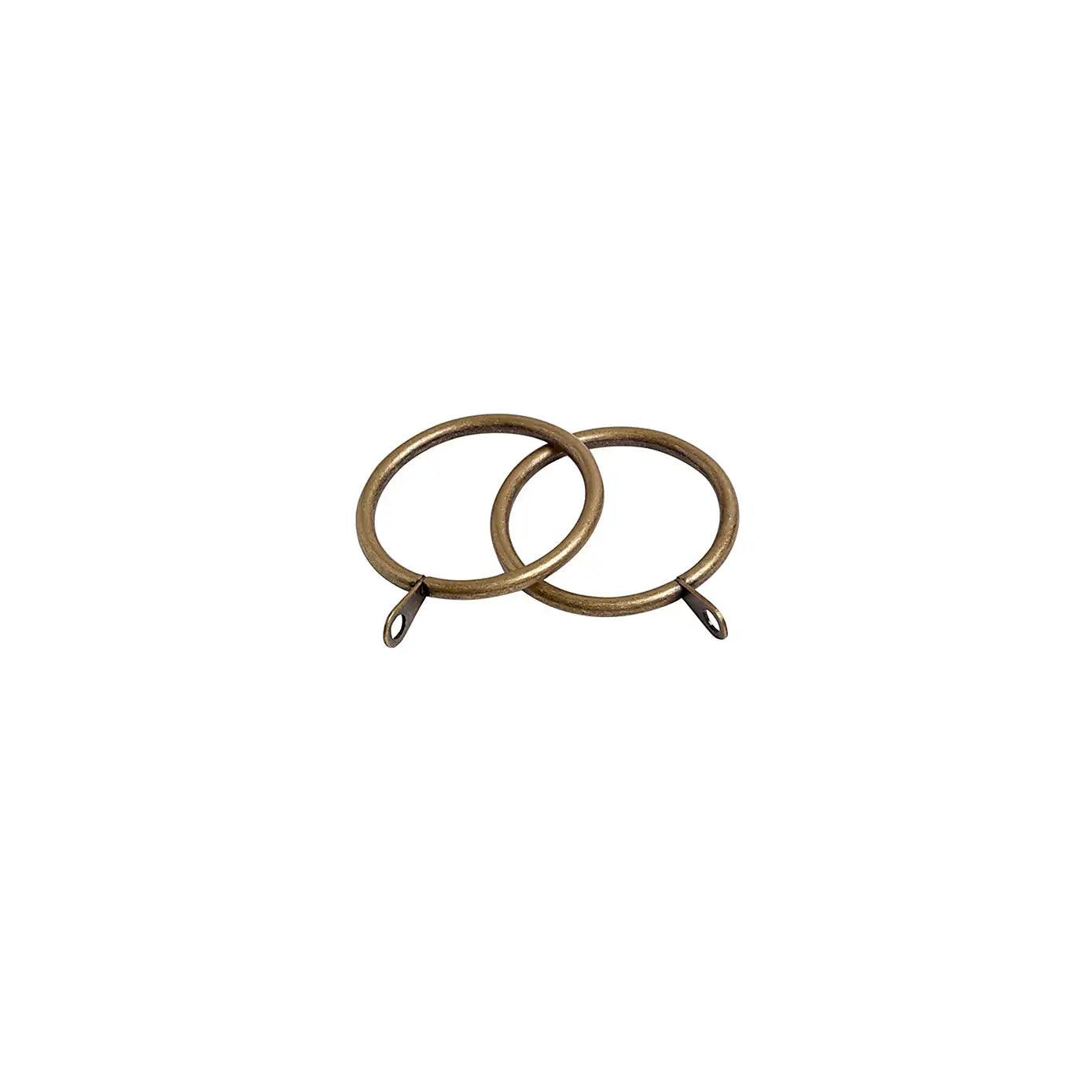 Antique Brass Curtain Rings 35mm Pack of 6