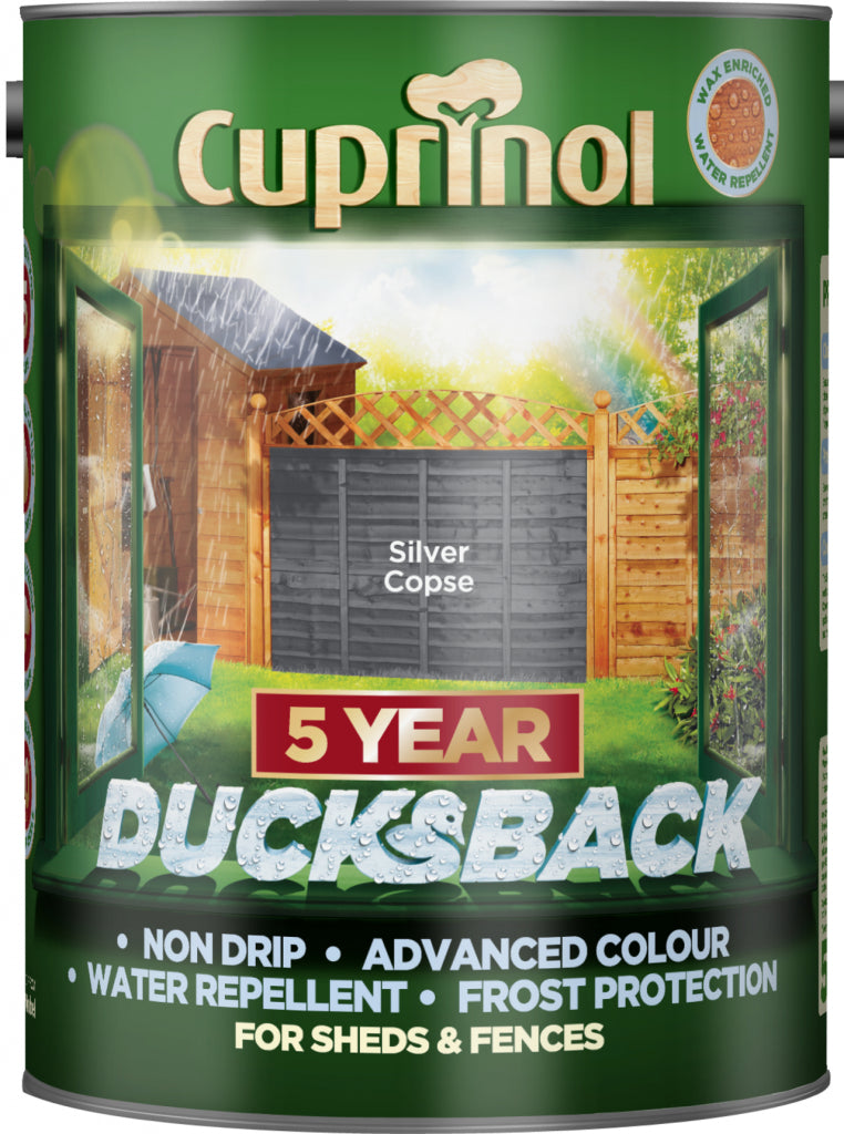 Cuprinol Ducksback 5L Silver Copse