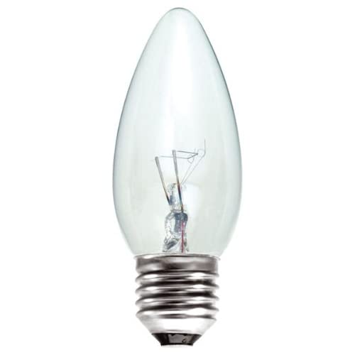 40w Clear Candle Bulbs ES (Large Screw)