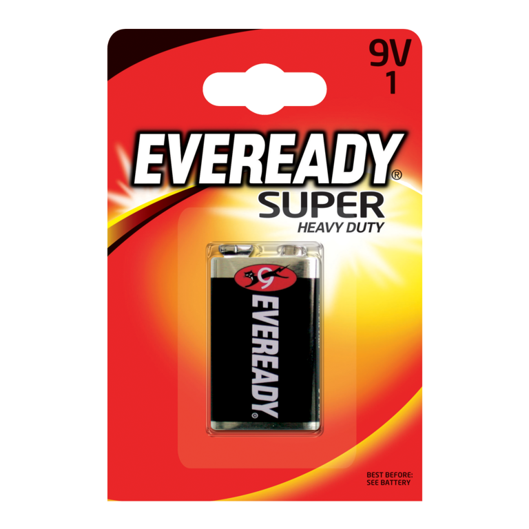 Eveready Super Heavy Duty 9V Battery