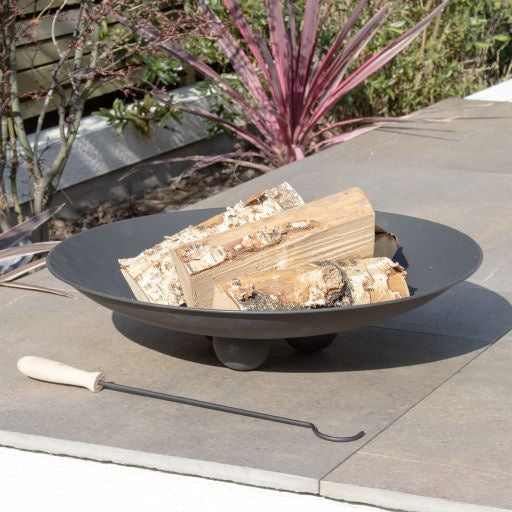 Black Rusted Effect Fire Pit