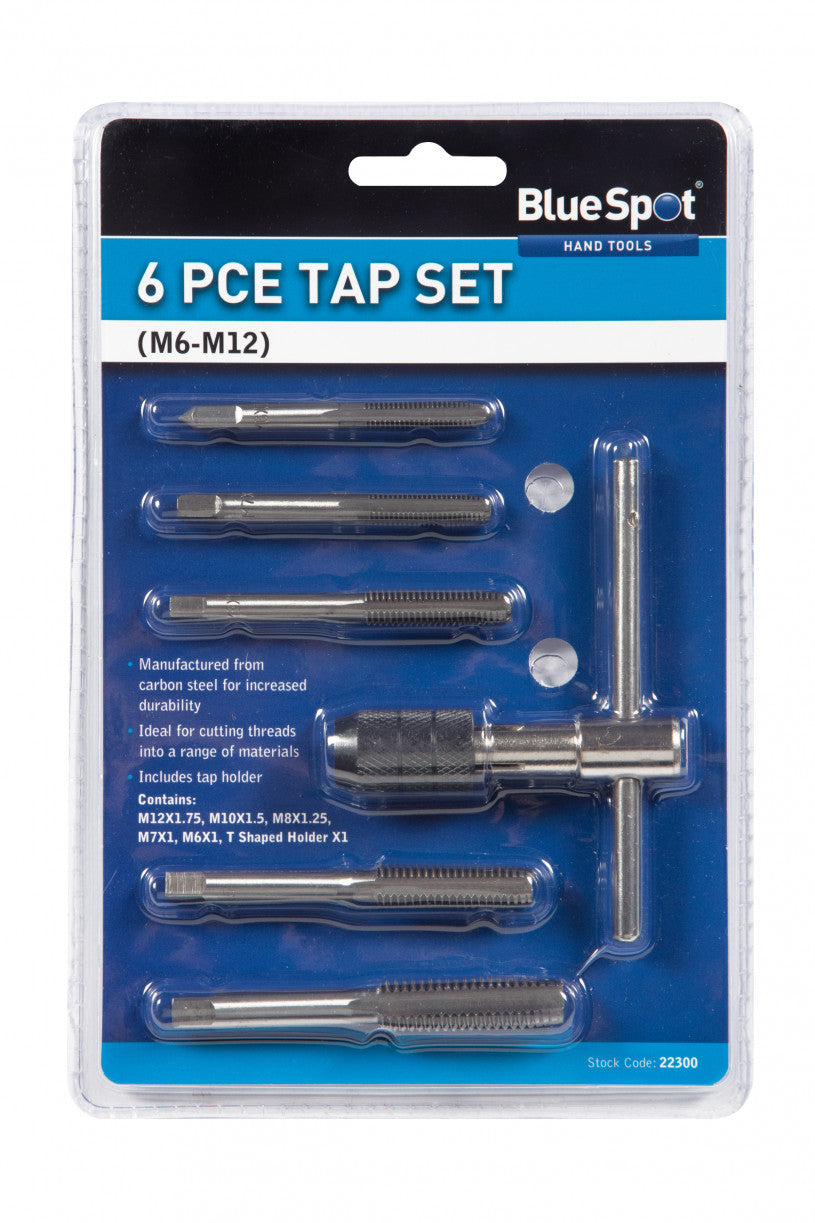 BlueSpot 6 PCE Tap Set (M6-M12) (22300)