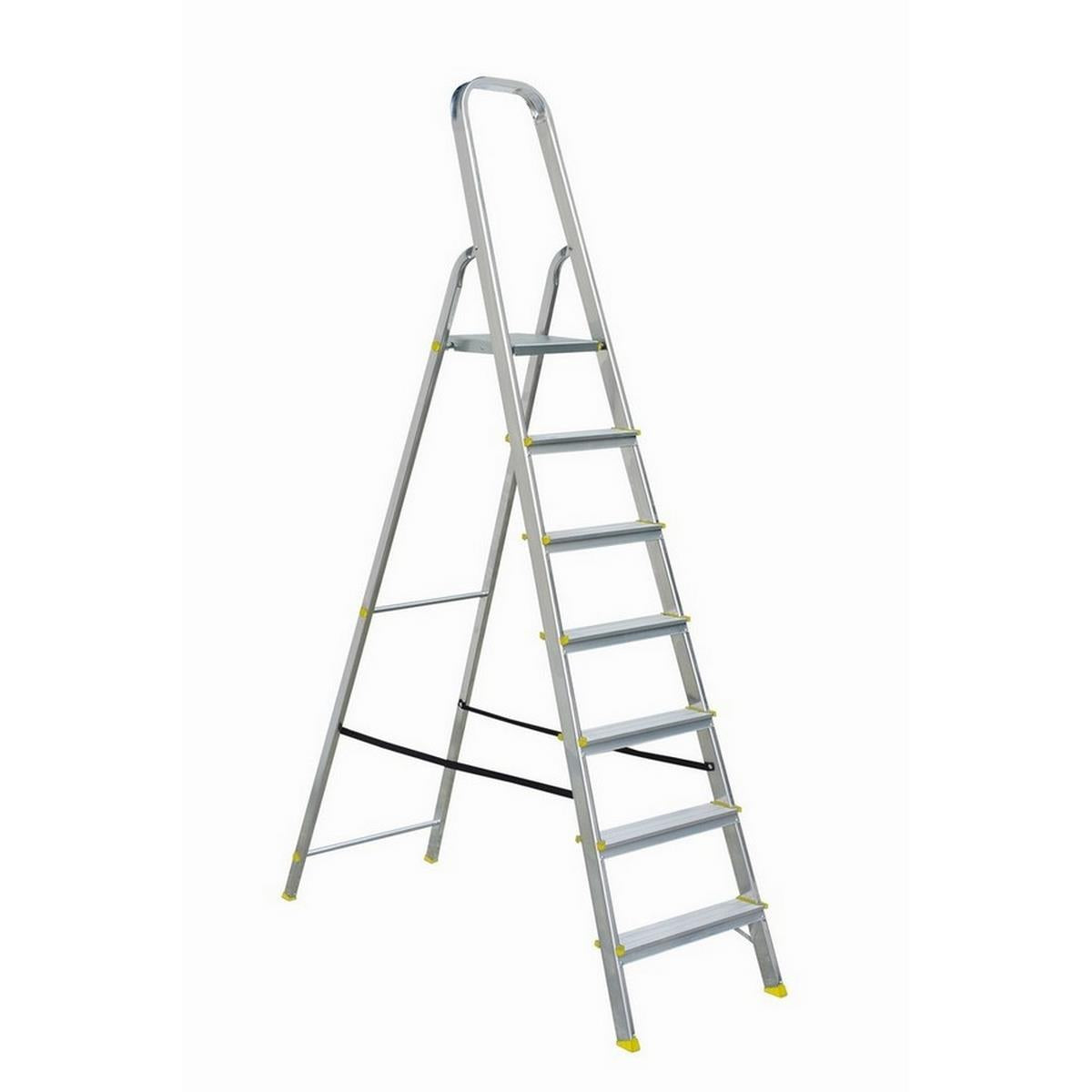 DraBest - Aluminium Step Ladder - 2, 3, 4, 5, 6, 7 & 8 Tread (LOCAL PICKUP/DELIVERY ONLY)