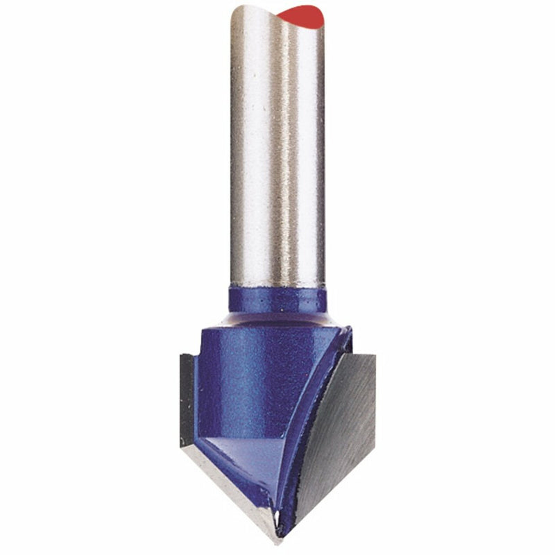 Draper Tools TCT Router Bit, 1/4" Groove 12.7mm x 90°