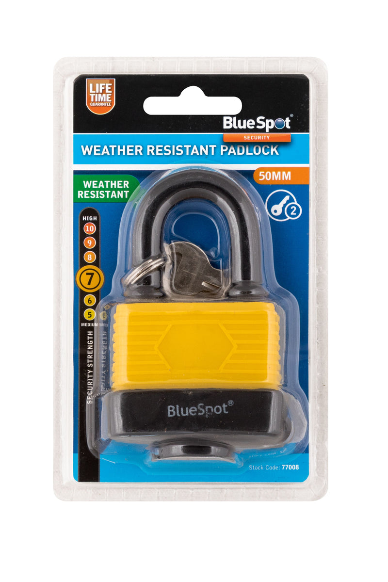 BlueSpot 50mm (2") Weather Resistant Padlock (77008)