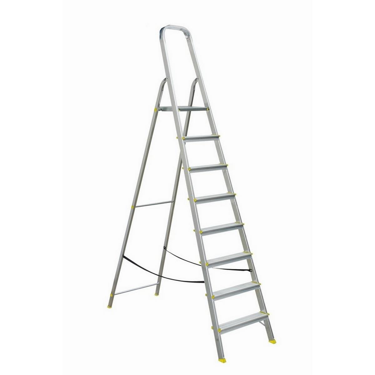 DraBest - Aluminium Step Ladder - 2, 3, 4, 5, 6, 7 & 8 Tread (LOCAL PICKUP/DELIVERY ONLY)