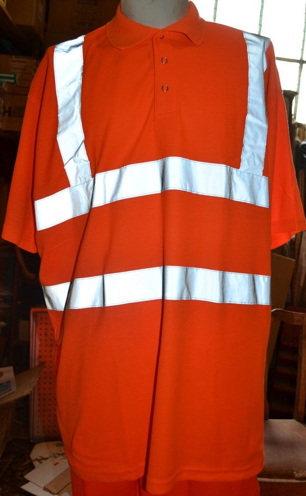 Orange Hi-Vis Polo Shirt