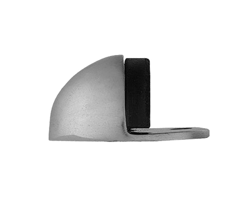 Carlisle Brass Oval Floor Mounted Door Stop - Satin Chrome