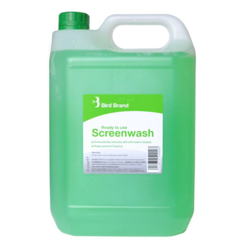 Bird Brand 5L Ready To Use Screenwash