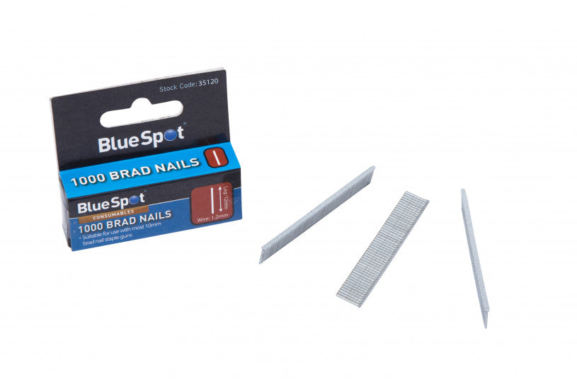 BlueSpot 10mm Brad Nails - 1000 Pack (35120)