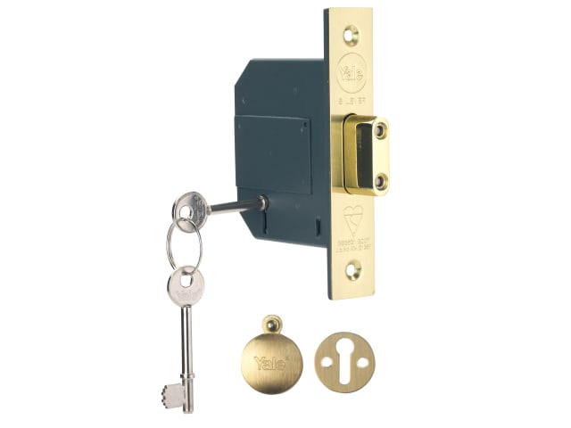 Yale - British Standard High Security Deadlock - 68mm (2 3/4") - Brass & Chrome