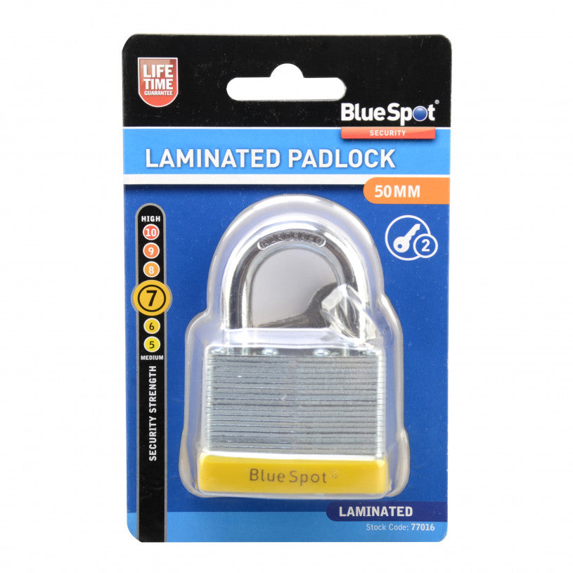 BlueSpot 50mm Laminated Padlock (77016)