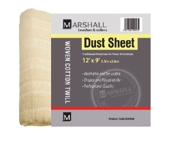 Marshall Woven Cotton Twill Dust Sheet 12ft x 9ft (3.6m x 2.7m) (836900)