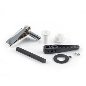 Toilet Cistern Lever - Plastic Chrome finish Handle Kit