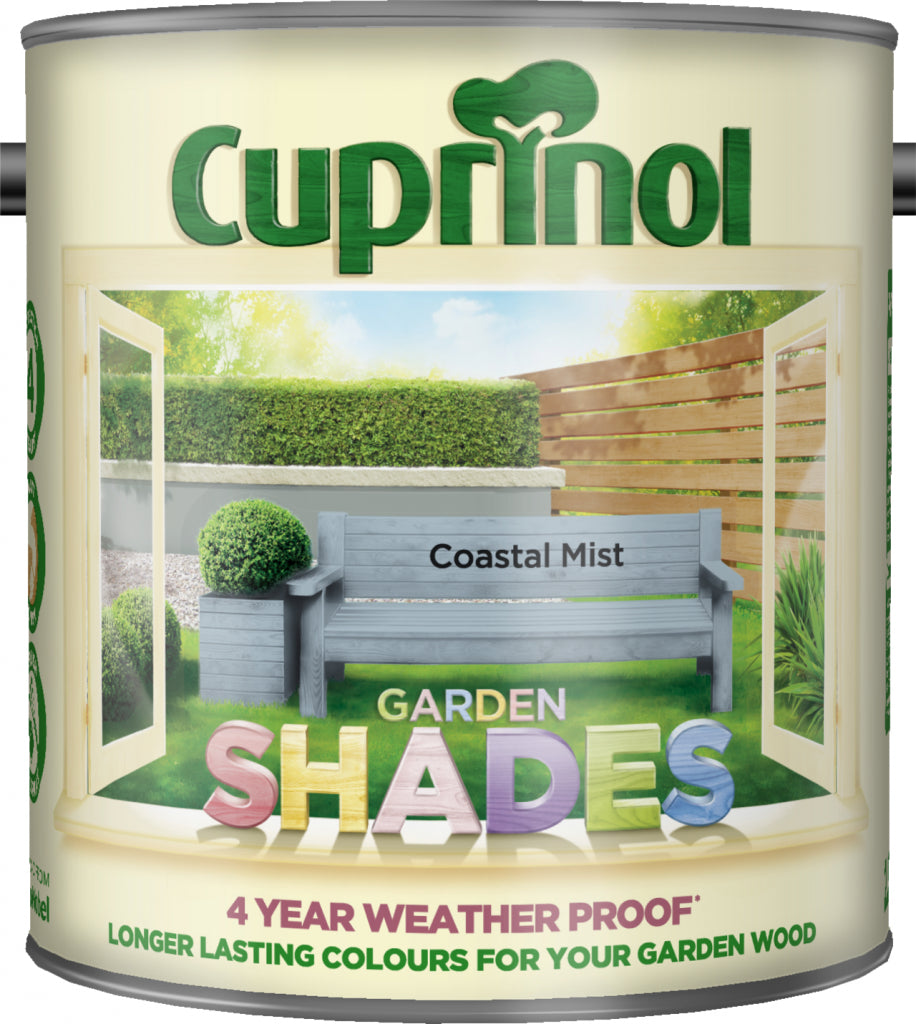 Cuprinol Garden Shades - Outdoor Garden Paint - 2.5 litres - Minor damage to cans