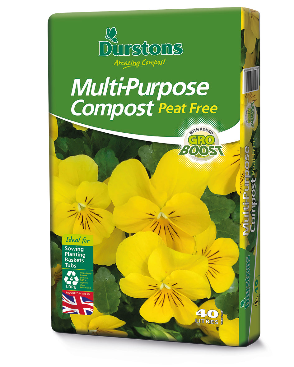 Durstons Peat Free Multi Purpose Compost 40L (LOCAL PICKUP / DELIVERY ONLY)