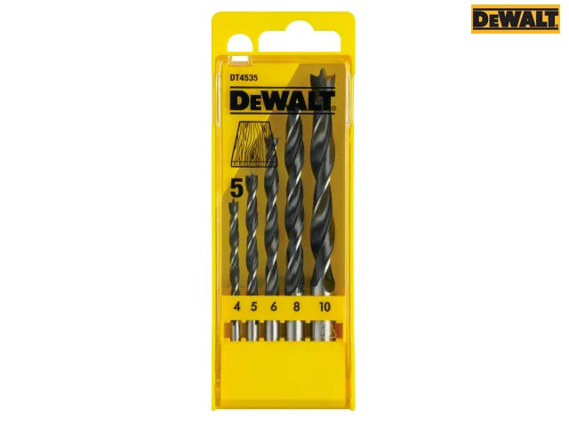 Dewalt 5 Piece Wood Drill Set