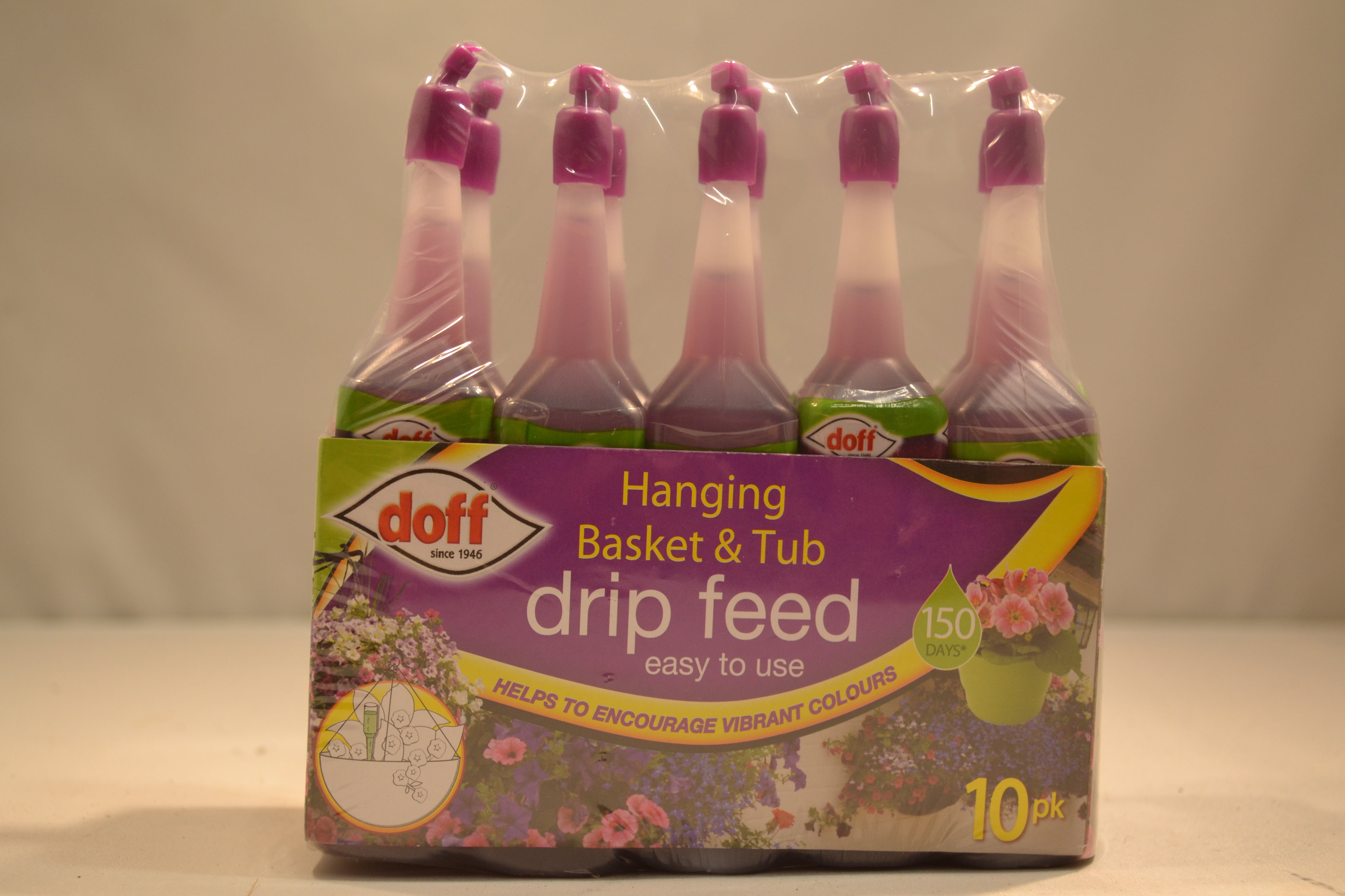 Doff Hanging Basket & Tub Drip Feed - 10 Pack