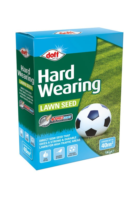 Doff - Hard Wearing Lawn Seed - 500g