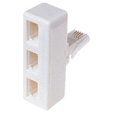 3-way Miniature Telephone Adaptor