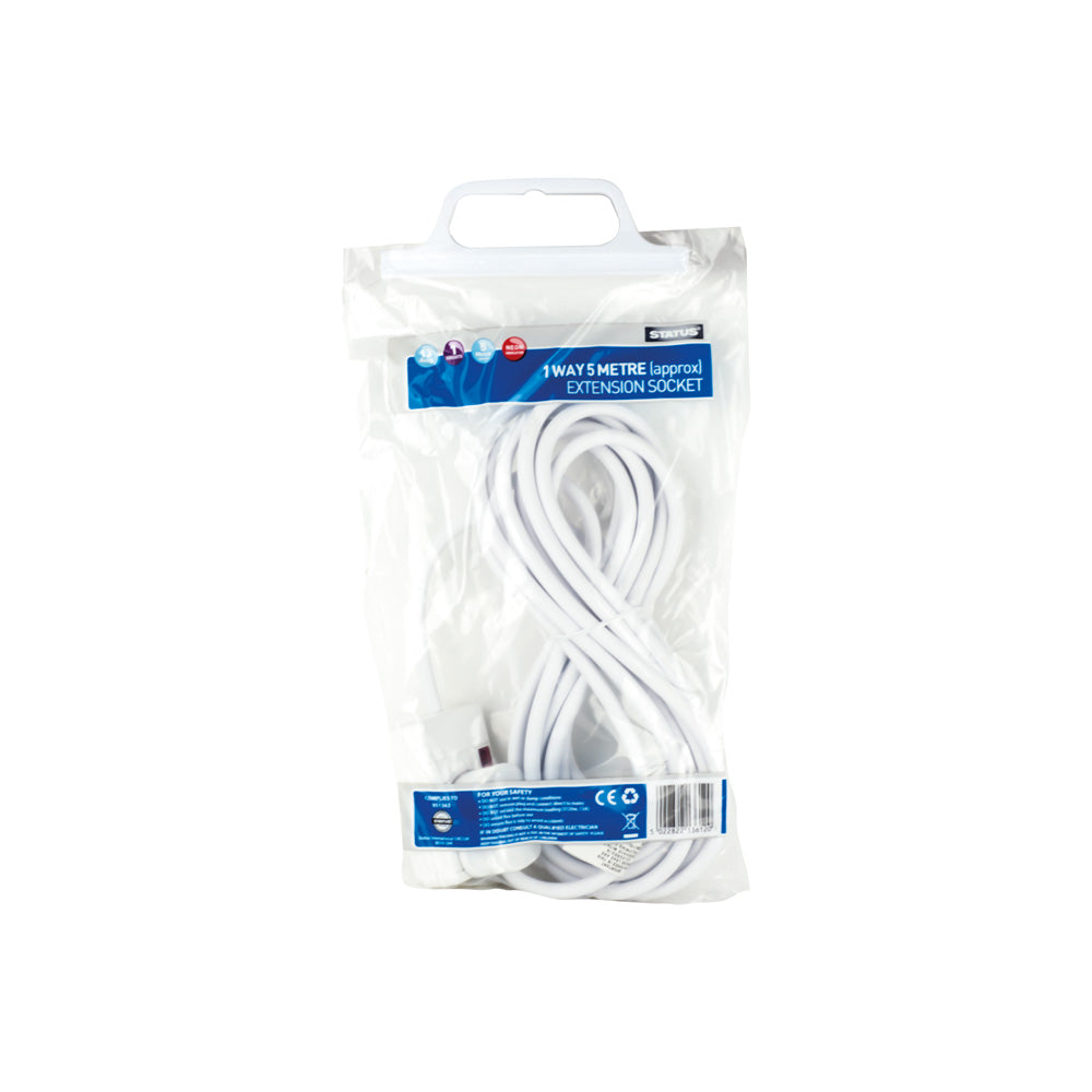 Status Extension Lead 1 Socket 5 Metre