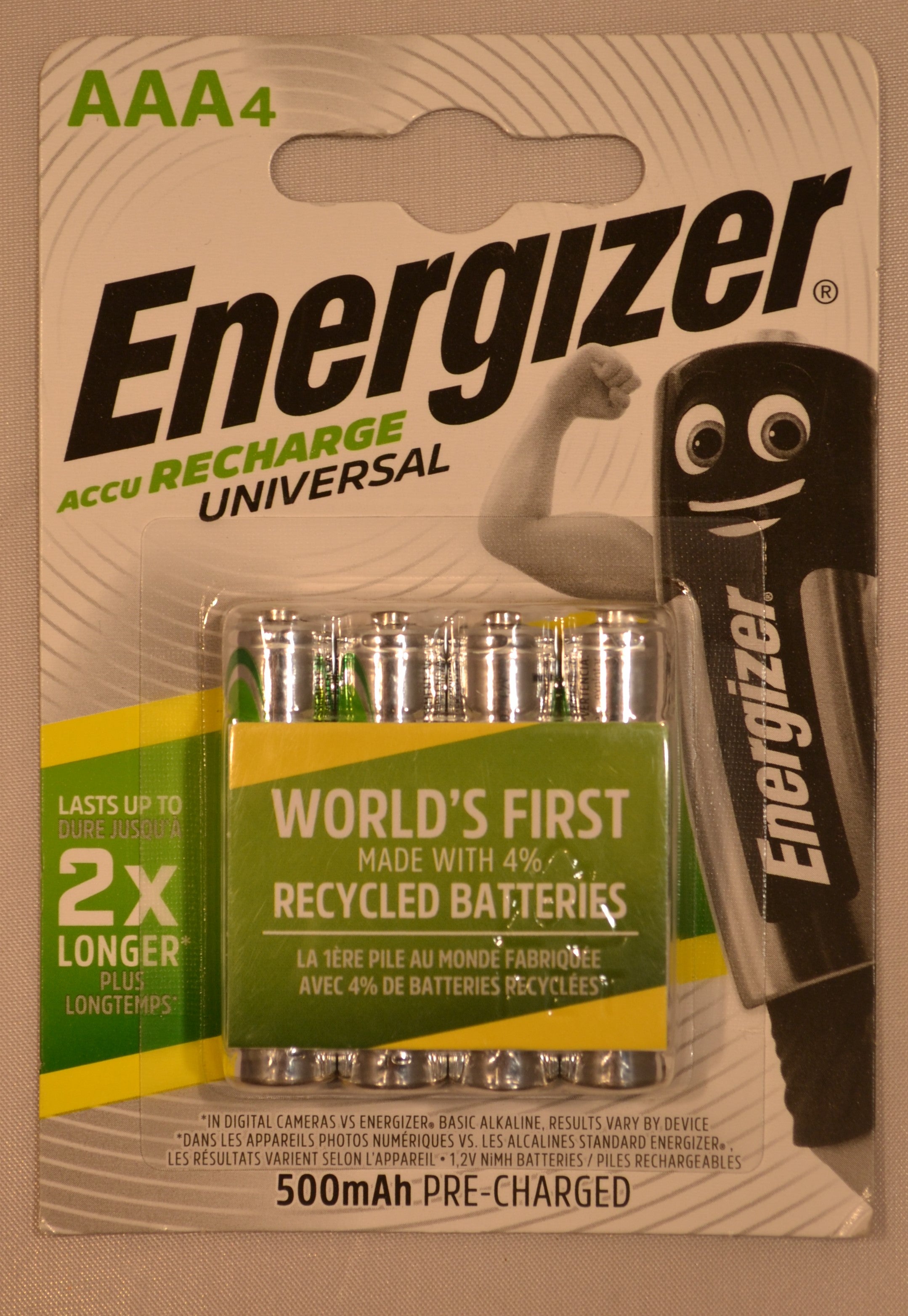 Energizer AAA Rechargeable Batteries - 4 Pack