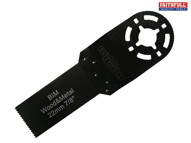 Faithfull Flush-cut Saw Blade Wood/Metal Multi Fitting 22mm