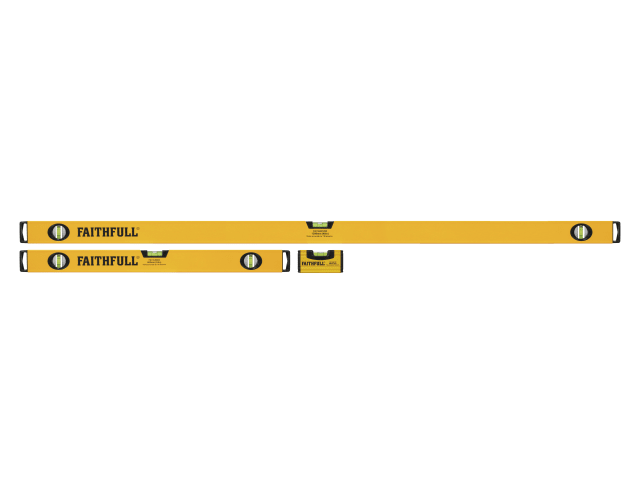 Faithfull Quality Tools Box Level Set - 3 Piece