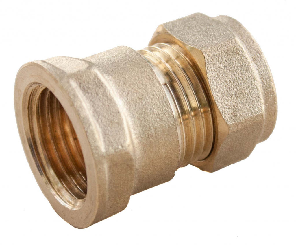 Oracstar - Compression Straight Coupler - Female - 15mm x 1/2" FI