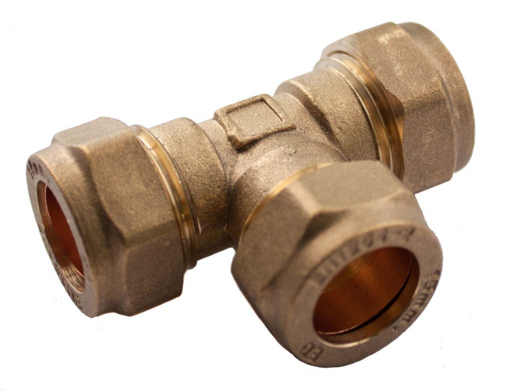 Oracstar - Brass Compression Equal Tee - 15mm