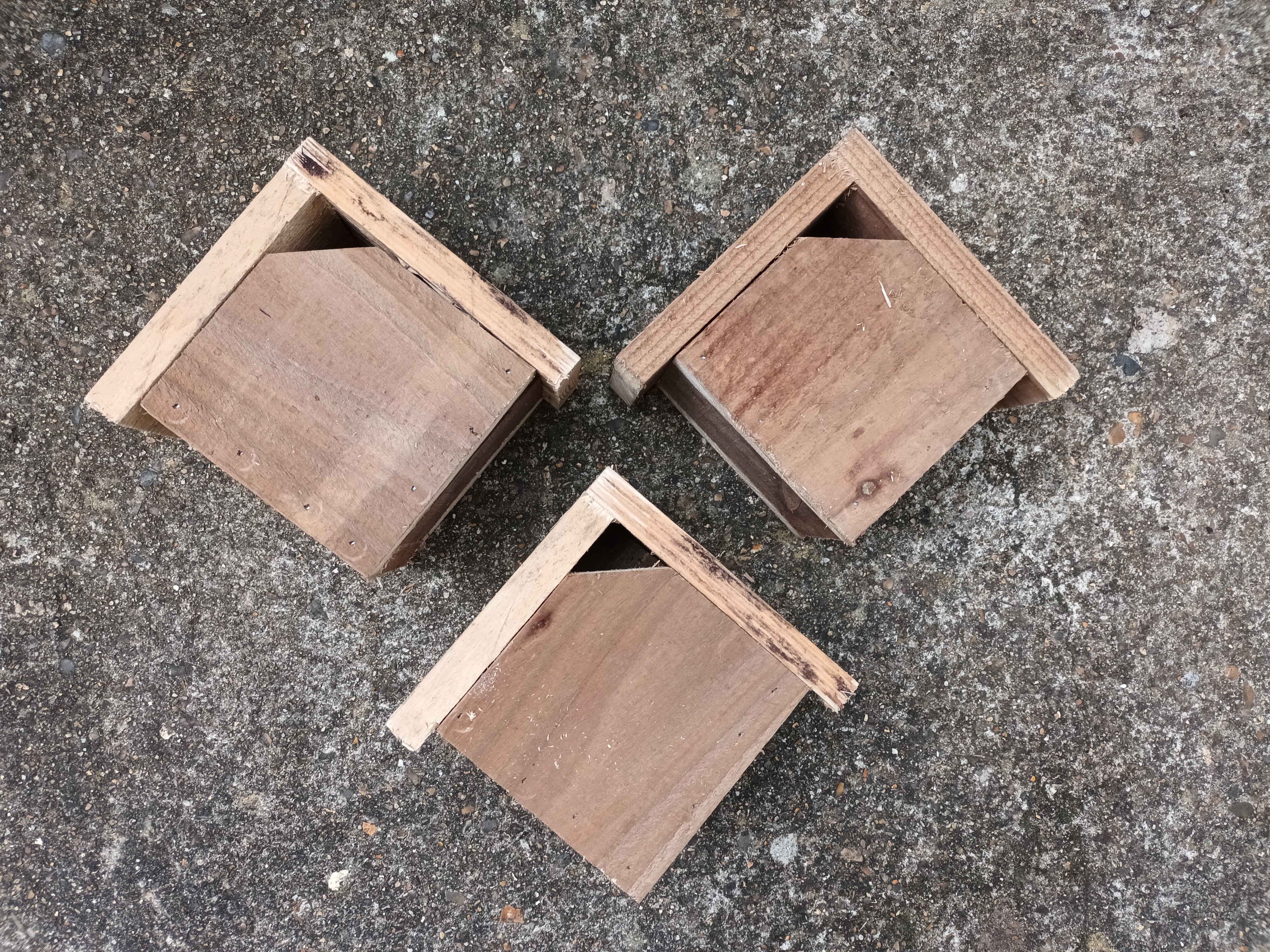 Handmade Wooden Diamond Bird Box