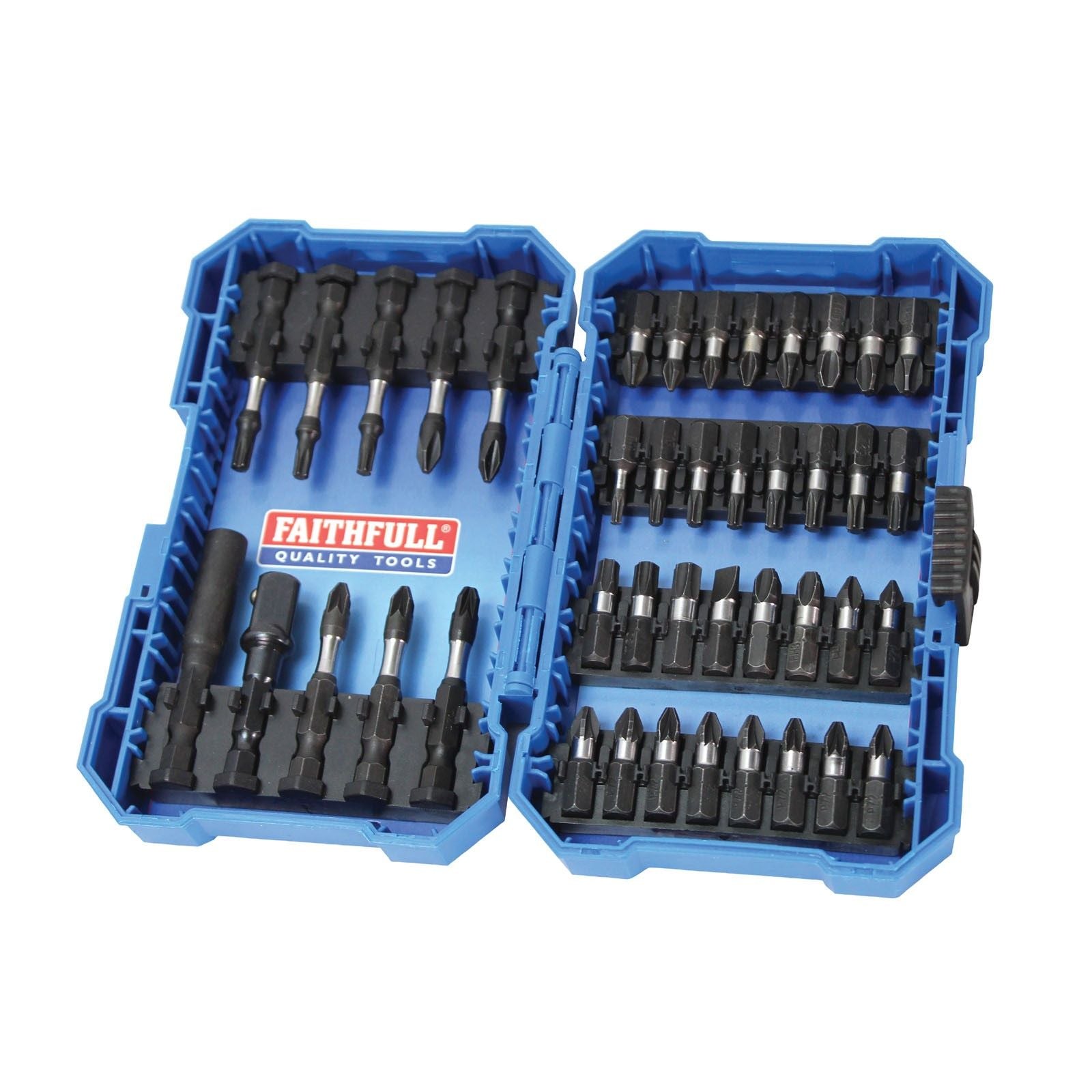 Faithfull Quality Tools 42 Piece Impact Bit Set