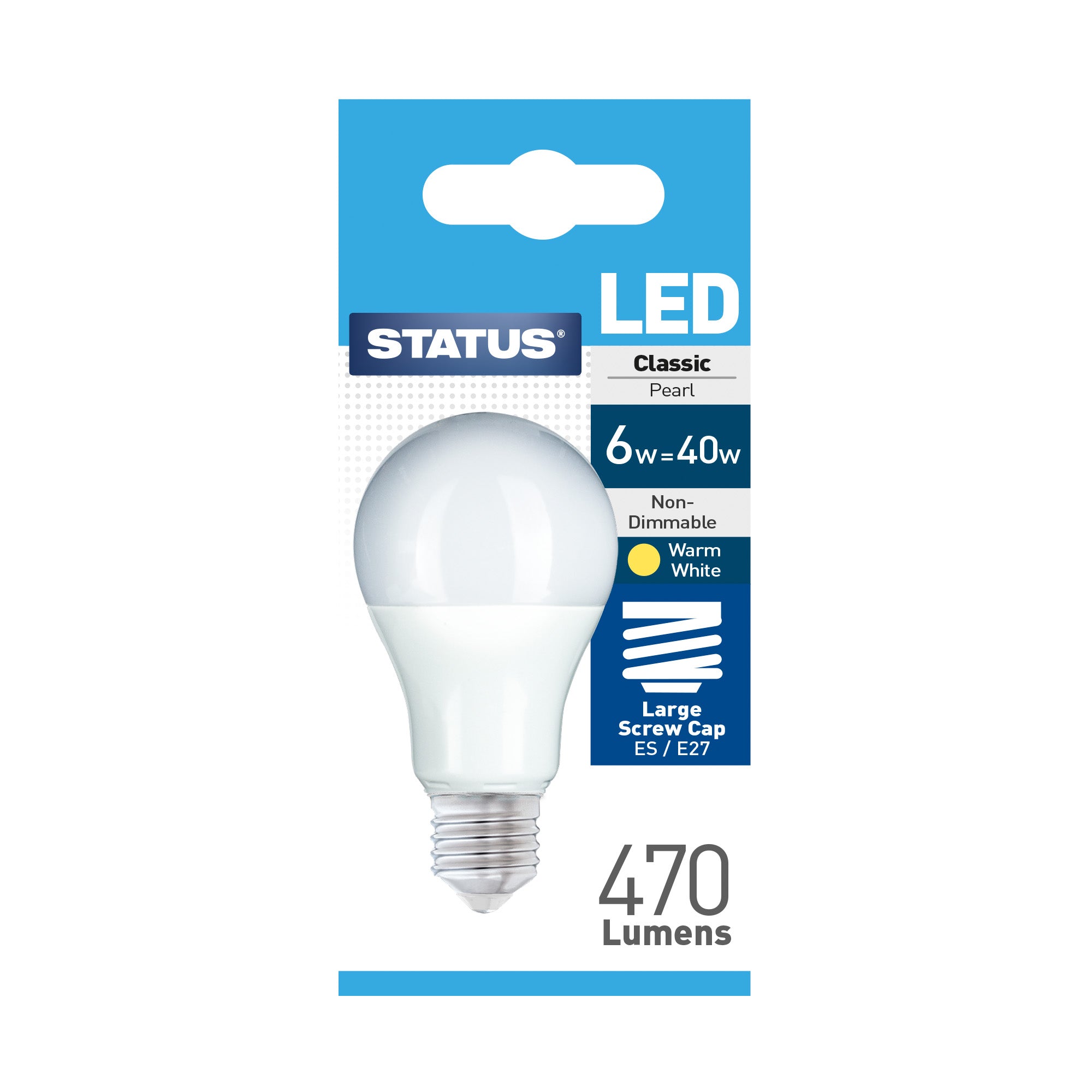 LED Light Bulb Warm White - Large Screw Cap - 6W (40w), 9W (60w) & 15W (100w)