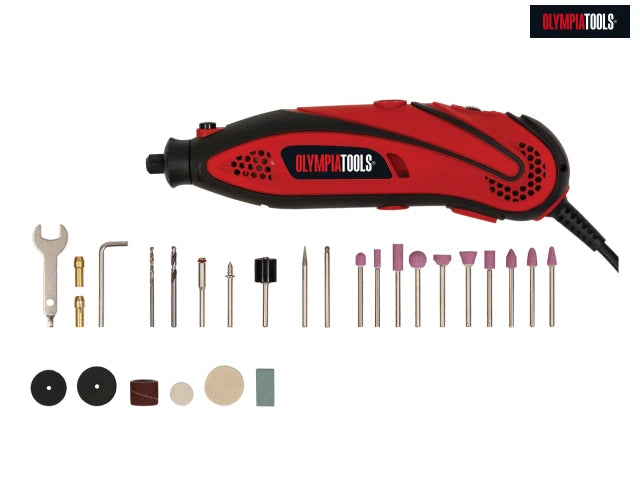 Olympia Mini Rotary Multi-Tool with 40 Piece Accessory Set 135W 240V