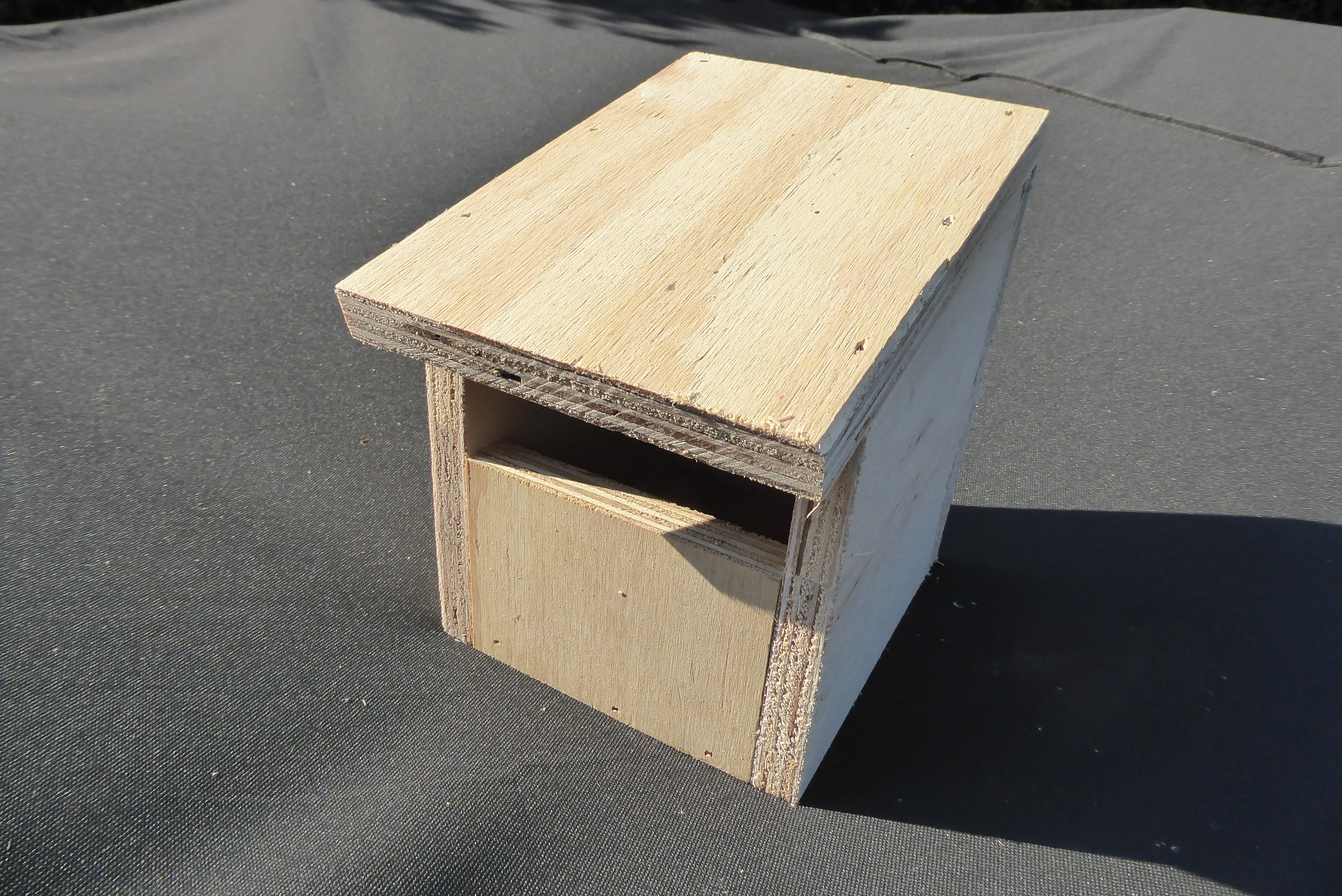 Handmade Wooden Open Fronted Bird Box