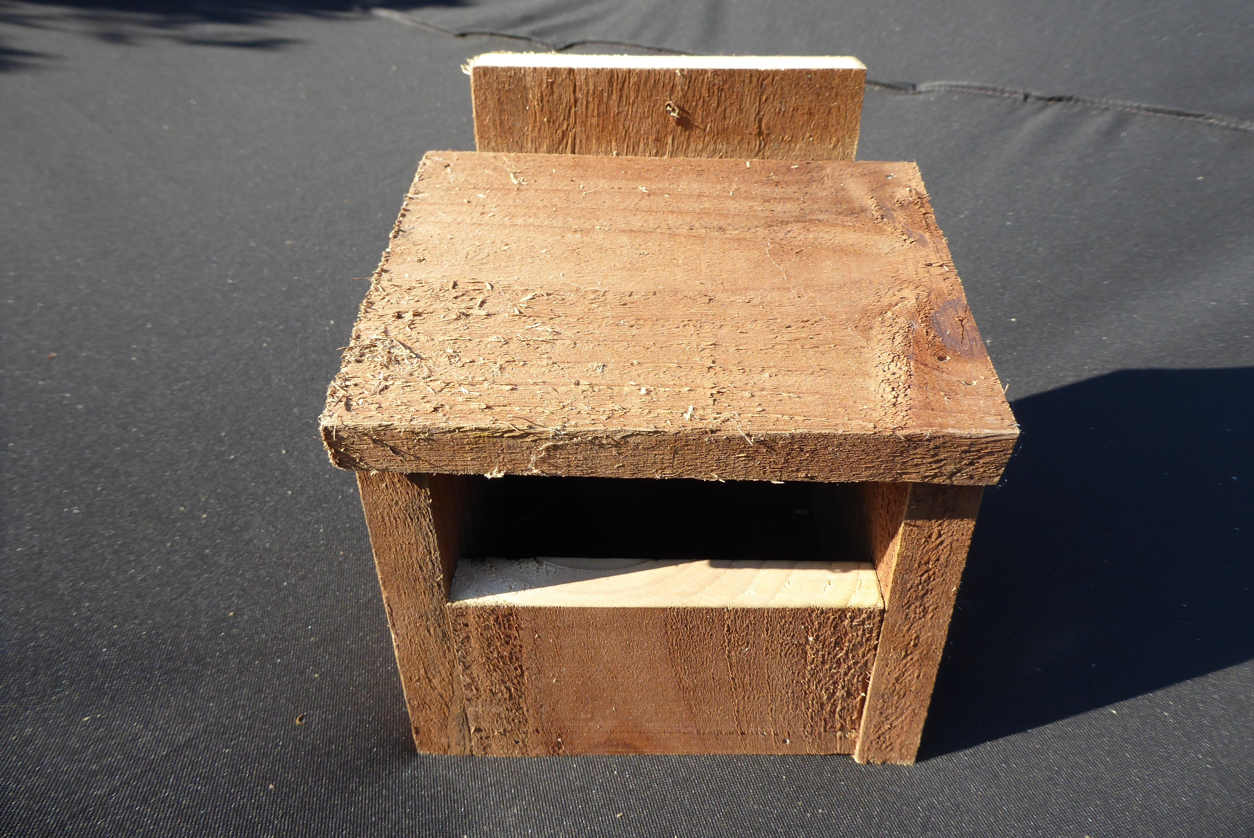 Handmade Wooden Open Fronted Bird Box