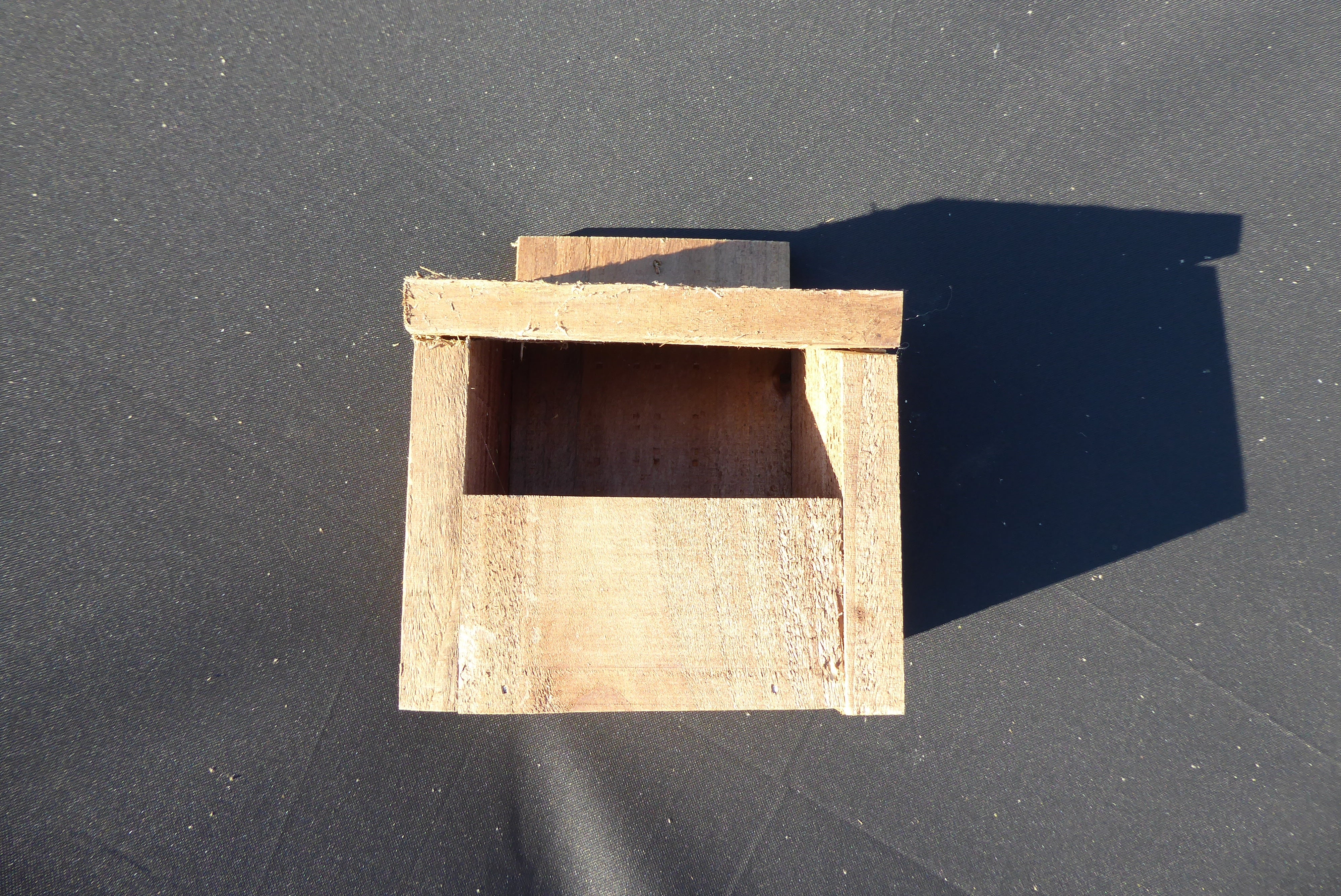 Handmade Wooden Open Fronted Bird Box