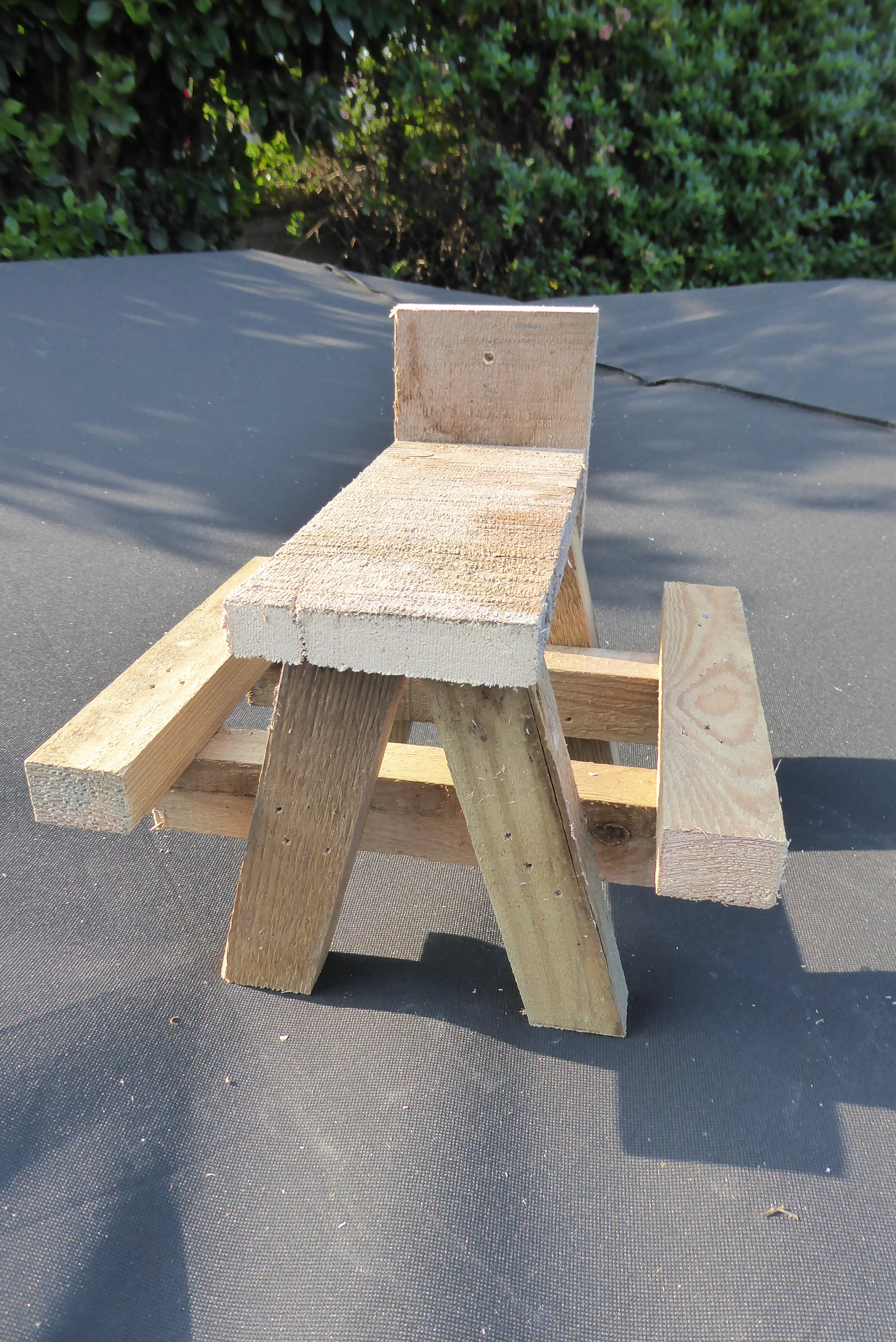 Handmade Squirrel Picnic Table Wild Animal/ Bird Feeder