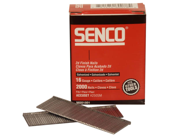 Senco Straight Brad Nails Galvanised 16G x 32mm (Pack 2000)