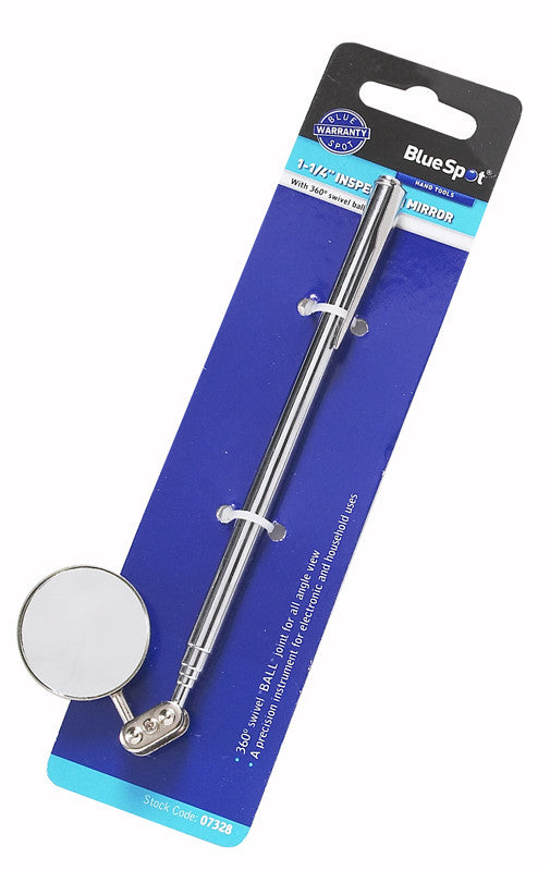 BlueSpot - Telescopic Swivel Inspection Mirror- 1-1/4"