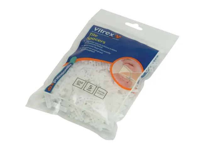 Vitrex 5mm Tile Spacers Box Of 1500 (Damaged Tub)